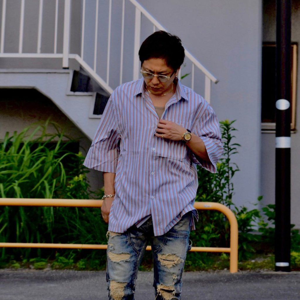 紺×赤 MLVINCE DOUBLE KNEE PANTS - crumiller.com