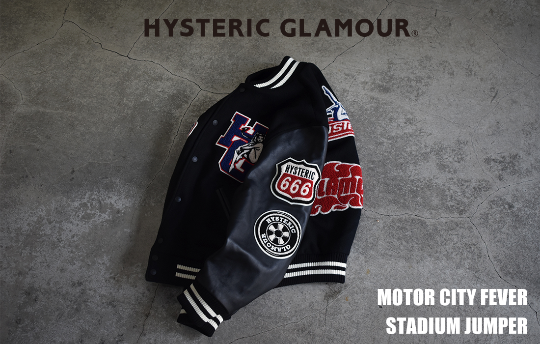 HYSTERIC GLAMOUR(ヒステリックグラマー)ワッペンと刺繡を施した 