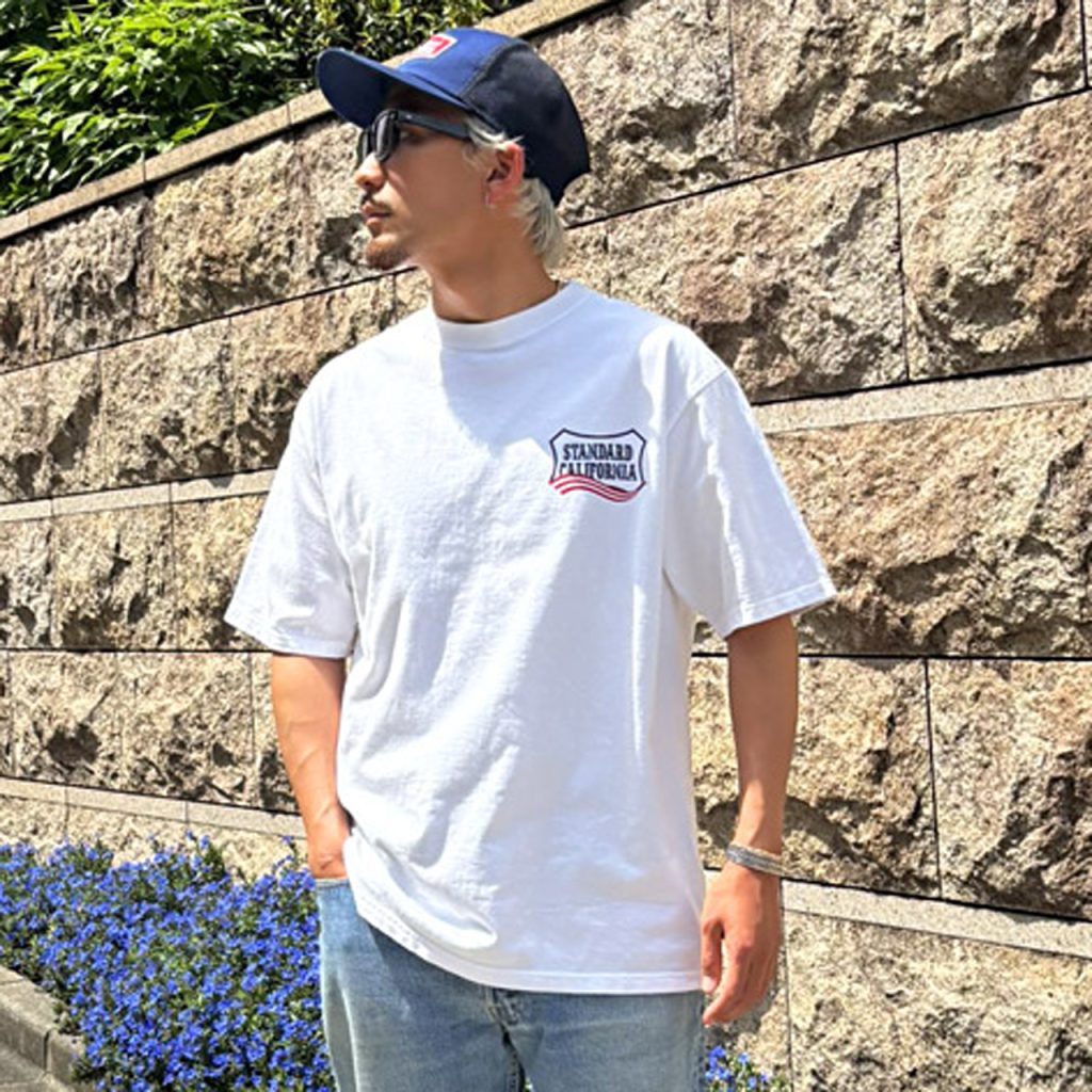 STANDARD CALIFORNIA (スタンダード カリフォルニア)｜SD Heavyweight Shield Logo T July 4th