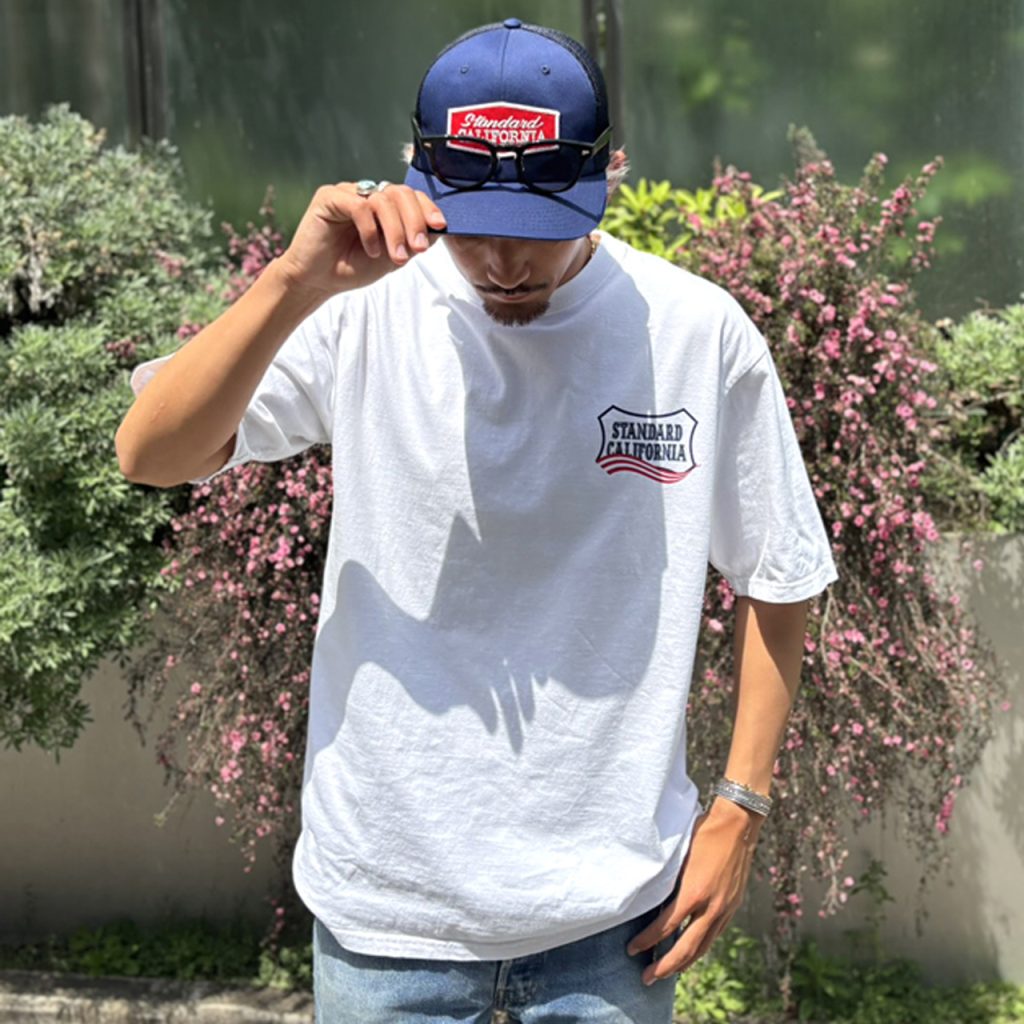 スタンダードカリフォルニア　 Shield Logo Tシャツ　July 4th Standard California Heavyweight Shield Logo T July 4th